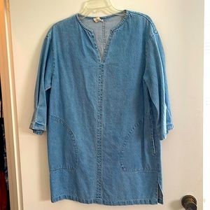 Denim dress size small
